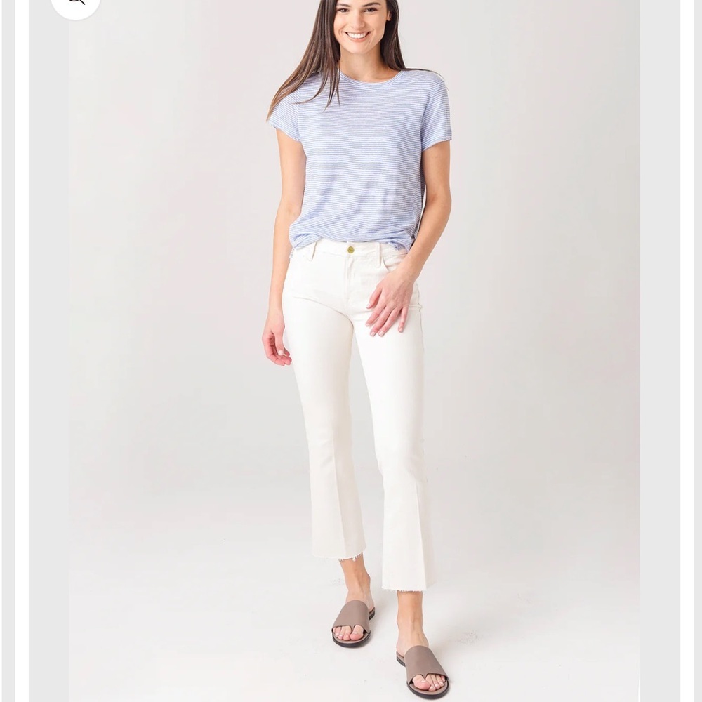 Frame - Ankle Jeans - Le Crop- Off-White